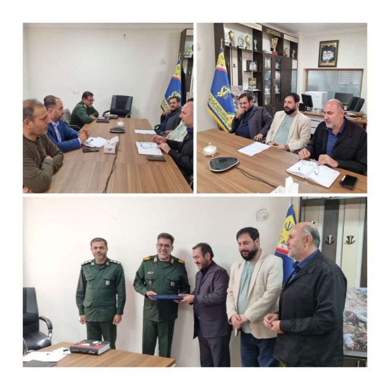  دیدار رئیس سازمان بسیج هنرمندان و دبیر رویداد بین&zwnj;المللی وعده صادق در آینه هنر&raquo; با فرمانده سپاه انصارالحسین(ع)