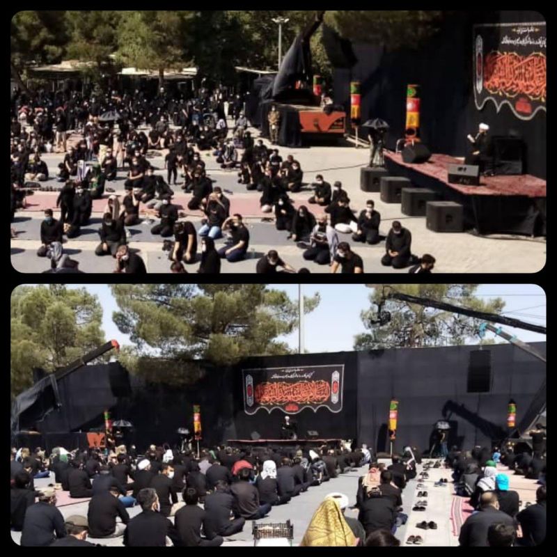 مراسم عزاداری تاسوعای حسینی در گلزار شهدای سازمان بهشت زهرا(س) تهران برگزار شد