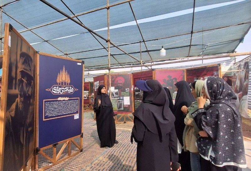 موزه سیار &laquo;در لباس سربازی&raquo; در مسیر اربعین؛ روایت سیره دفاعی قائد شهید امت برای زائران حسینی