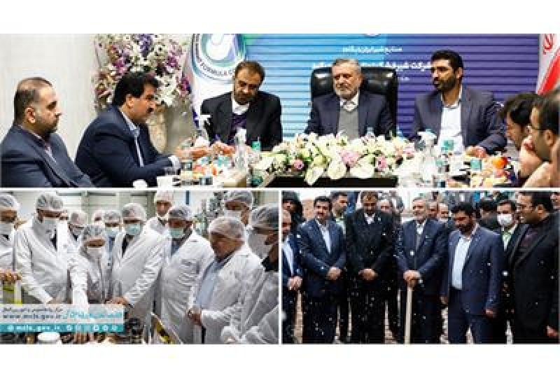 عملیات اجرایی ۲ طرح دانش&zwnj;بنیان و خط توسعه محصولات شرکت شیرخشک پگاه شهرکرد با حضور وزیر تعاون آغاز شد 