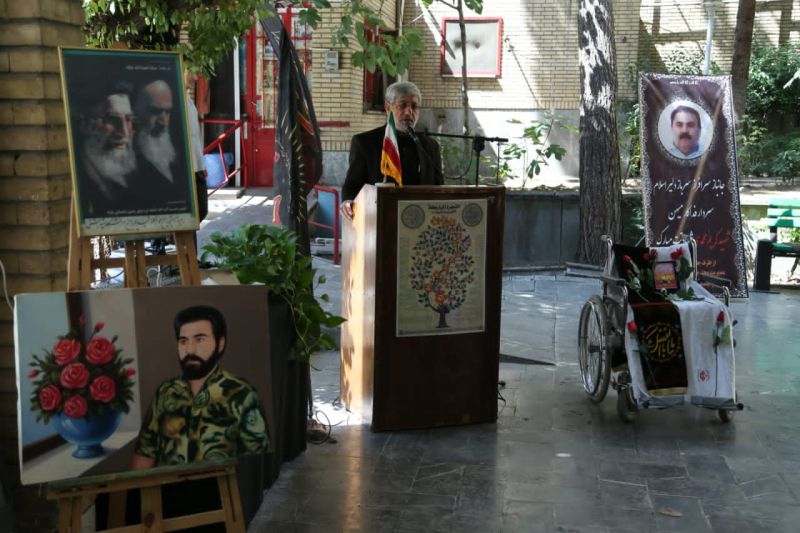 مراسم یادبود جانباز شهید «کریم محمدی» در آسایشگاه ثارالله برگزار شد