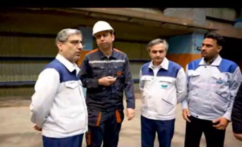 علی رسولیان، مدیرعامل فولاد سنگان از خطوط تولید این شرکت بازدید نمود