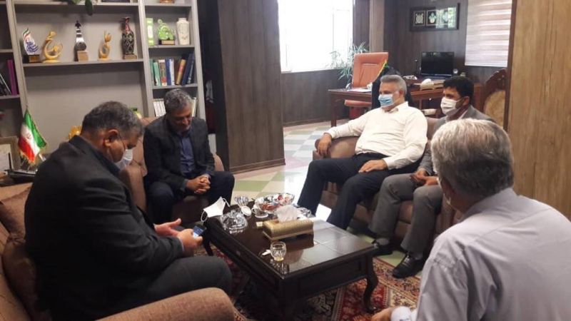 دیدار مدیرعامل شرکت معدنی املاح ایران با نماینده مجلس و فرماندار   