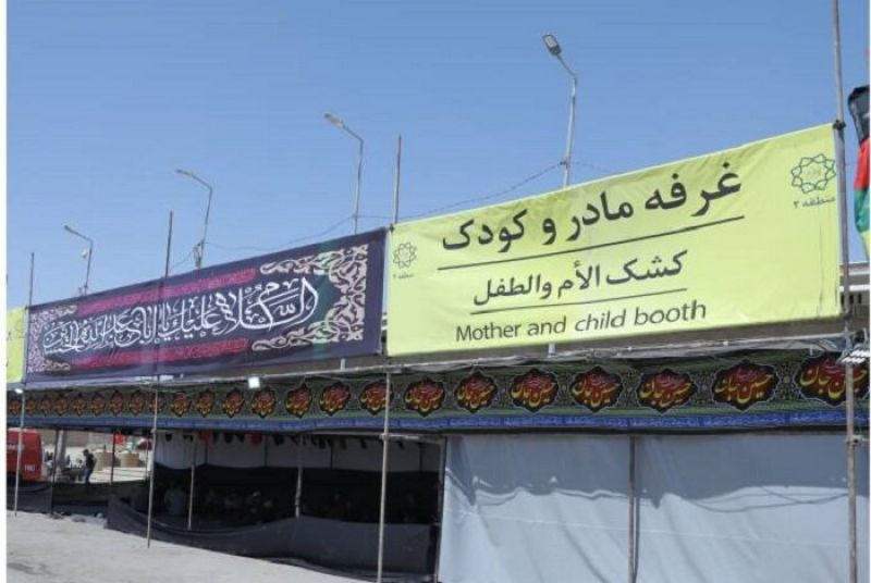 میزبانی از  قدم های کوچک اربعینی در موکب مادر و کودک  پایانه مرزی زرباطیه عراق