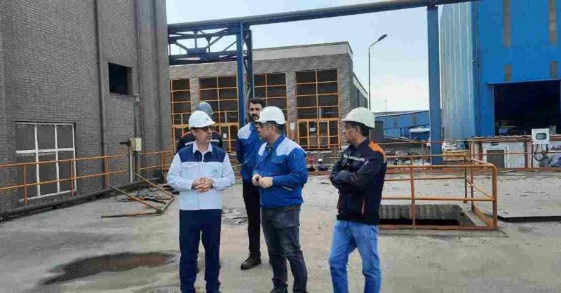 بازدید علی رسولیان، مدیرعامل فولاد سنگان از خطوط تولید
