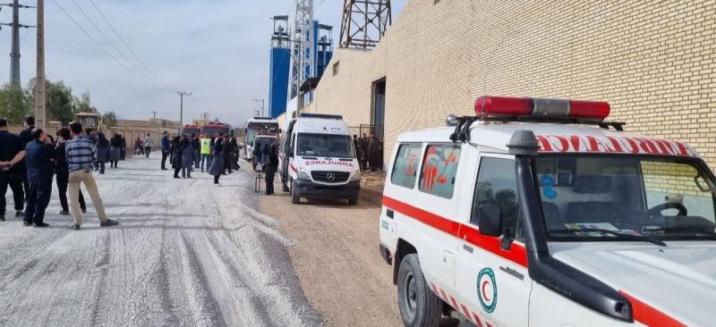 مسمومیت ۷۵ نفر بر اثر گاز‌گرفتگی در شهرک صنعتی راوند در اصفهان