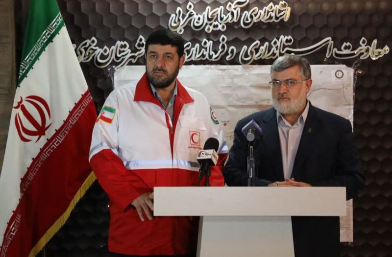 تقدیر استاندار از زحمات شبانه&zwnj;روزی امدادگران هلال&zwnj;احمر در خوی/ بسیج تمام امکانات کشور برای اسکان آسیب&zwnj;دیدگان زلزله