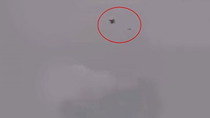  اصابت آتش پدافند سپاه به جنگنده اف ۱۸ آمریکا