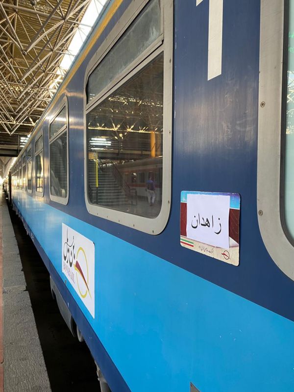 جابجایی زائران اربعین حسینی زاهدان  برای اولین بار با قطار یکسره توسط شرکت بن ریل
