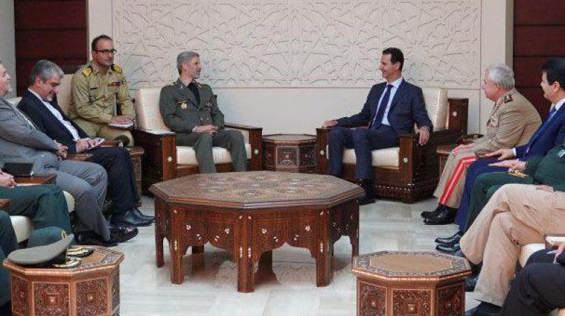 دیدار وزیر دفاع کشورمان با رئيس جمهور سوريه 