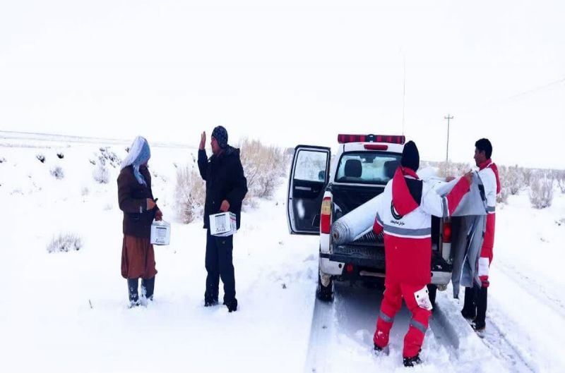 امدادرسانی هلال‌احمر به بیش از 12 هزار نفر در برف‌، کولاک و آبگرفتگی 3 روز گذشته