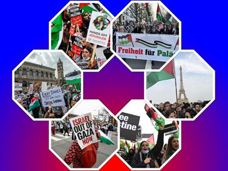 ادامه تظاهرات جهانی علیه نسل کشی رژیم صهیونیستی 