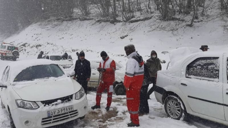 امدادرسانی به ۵۴۵ نفر در ۹ استان متاثر از برف و کولاک