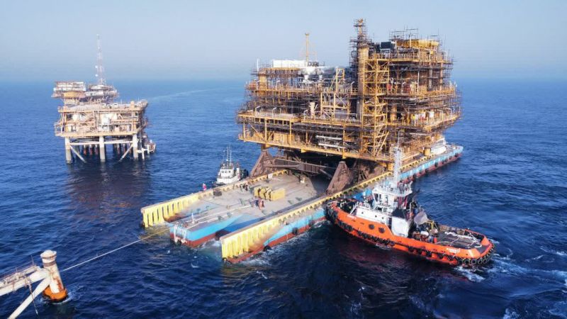 سکوی ۶۲۰۰ تنی رشادت؛ معجزهِ مهندسی در قلب خلیج فارس
