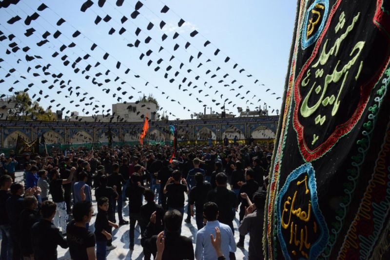 شمال تهران در عزای سالار شهیدان سیاهپوش شد