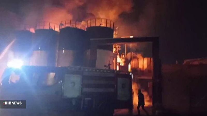 آتش سوزی کارخانه ای در شهرک شهید سلیمی 
